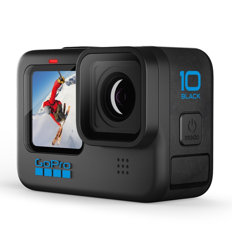 GoPro HERO10 Black 运动相机 5.3K骑行Vlog摄像机户外拍摄照相